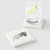 Tabellenruhe - Pause Steinuntersetzer (Seitenansicht)