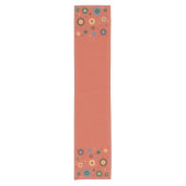 Tabellenrunner für Retro-Blume Kurzer Tischläufer (Vorderseite)