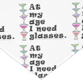 TABELLENRUNNER - In meinem Alter brauche ich GLASS Kurzer Tischläufer (Ecke)