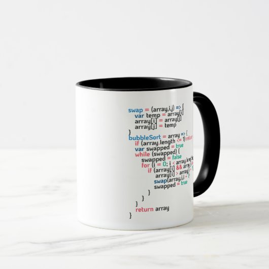 Tabellenspalte für Computerprogrammierung Tasse (VorderseiteRechts)