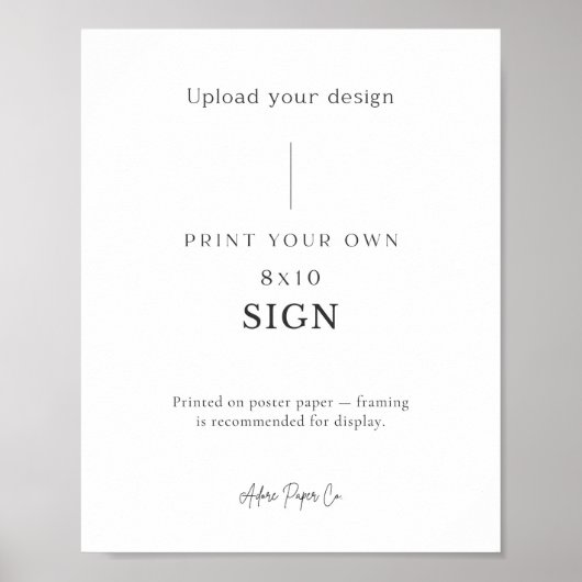 Tabellenzeichen: Eigene Daten hochladen Poster (Vorne)