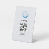 Tabellenzeichen für benutzerdefinierten QR-Code - Sockelschild (Vorderseite)