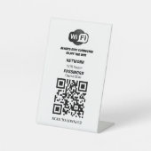 Tabellenzeichen für benutzerdefinierten WiFi QR-Co Sockelschild (Vorderseite)
