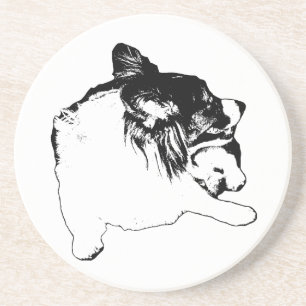 Tabellenzeile: Graphic Corgi Getränkeuntersetzer