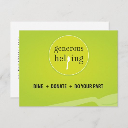 Tabellenzelt Einladung (Vorne/Hinten)