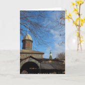 Tabernacle and Church Steeple - Martha's Vineyard Karte (Gelbe Blume)