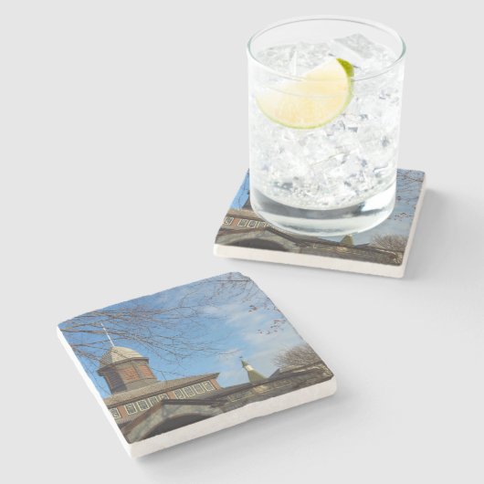 Tabernacle and Church Steeple - Martha's Vineyard Steinuntersetzer (Seitenansicht)