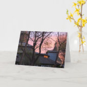 Tabernacle and Church Sunrise - Martha's Vineyard Karte (Gelbe Blume)