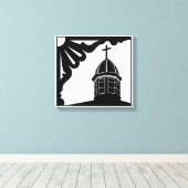 Tabernacle and Gingerbread - Martha's Vineyard Can Leinwanddruck (Insitu (Holzboden))