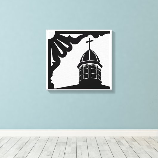 Tabernacle and Gingerbread - Martha's Vineyard Can Leinwanddruck (Insitu (Holzboden))