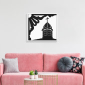 Tabernacle and Gingerbread - Martha's Vineyard Can Leinwanddruck (Insitu (Wohnzimmer))