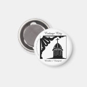 Tabernacle and Gingerbread - Martha's Vineyard Magnet (Vorderseite/Rückseite)
