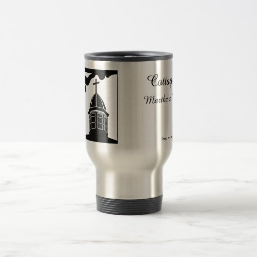 Tabernacle and Gingerbread - Martha's Vineyard Reisebecher (Mittel)