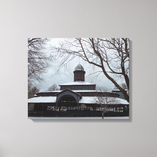 Tabernacle and Snow Gray Skies - Martha's Vineyard Leinwanddruck (Vorderseite)