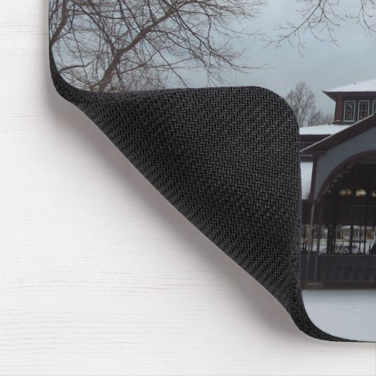 Tabernacle and Snow Gray Skies - Martha's Vineyard Mousepad (Ecke)