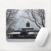 Tabernacle and Snow Gray Skies - Martha's Vineyard Mousepad (Mit Mouse)