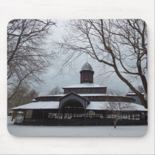 Tabernacle and Snow Gray Skies - Martha's Vineyard Mousepad