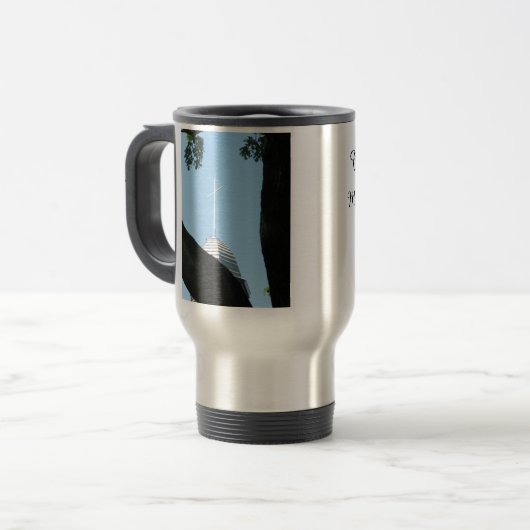 Tabernacle Cross - Martha's Vineyard Reisebecher (Vorderseite Links)