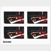 Tabernacle Gottes in der Wildnis Rechteckiger Aufkleber (Blatt)