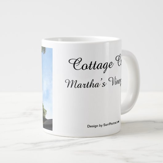 Tabernacle im Frühling - Martha's Vineyard Jumbo-Tasse (Vorderseite Rechts)