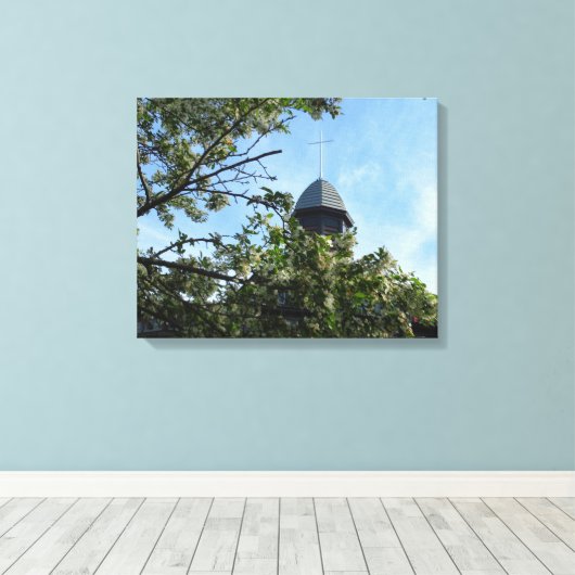 Tabernacle im Frühling - Martha's Vineyard Leinwanddruck (Insitu (Holzboden))
