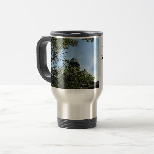 Tabernacle im Frühling - Martha's Vineyard Reisebecher (Vorderseite Links)