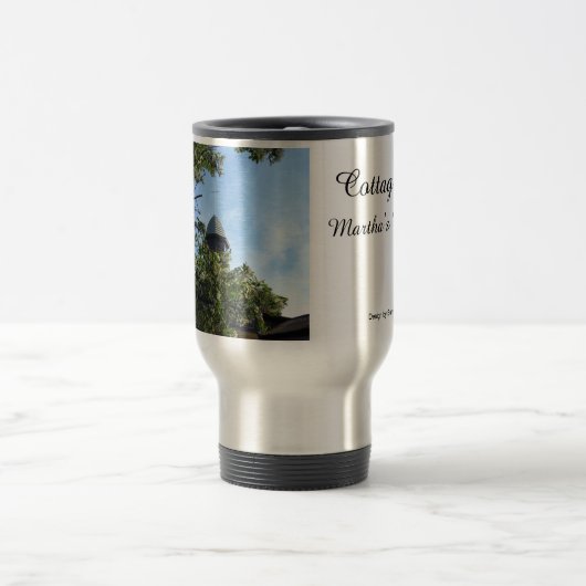 Tabernacle im Frühling - Martha's Vineyard Reisebecher (Mittel)