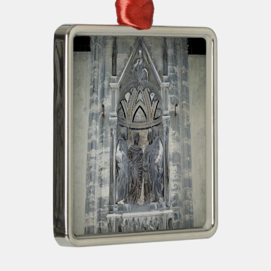 Tabernacle mit vier gekrönten Heiligen Silbernes Ornament (Rechts)