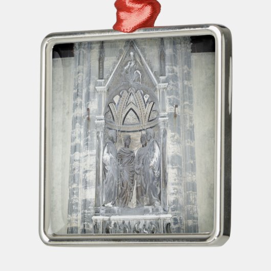 Tabernacle mit vier gekrönten Heiligen Silbernes Ornament (Links)