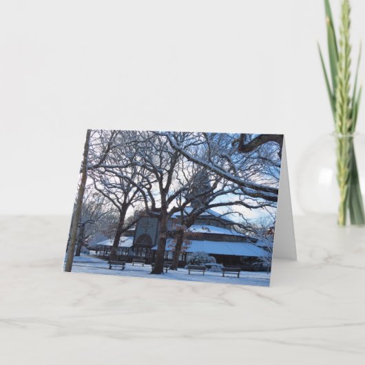 Tabernacle Morning After Snow - Martha's Vineyard Karte (Vorderseite)