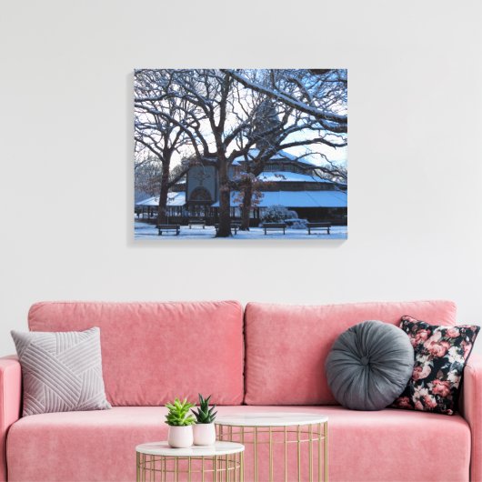 Tabernacle Morning After Snow - Martha's Vineyard Leinwanddruck (Insitu (Wohnzimmer))