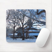 Tabernacle Morning After Snow - Martha's Vineyard Mousepad (Mit Mouse)