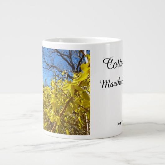 Tabernacle und Forsythia - Martha's Vineyard Jumbo-Tasse (Vorderseite)