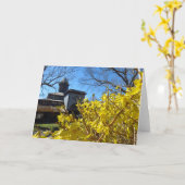 Tabernacle und Forsythia - Martha's Vineyard Karte (Gelbe Blume)