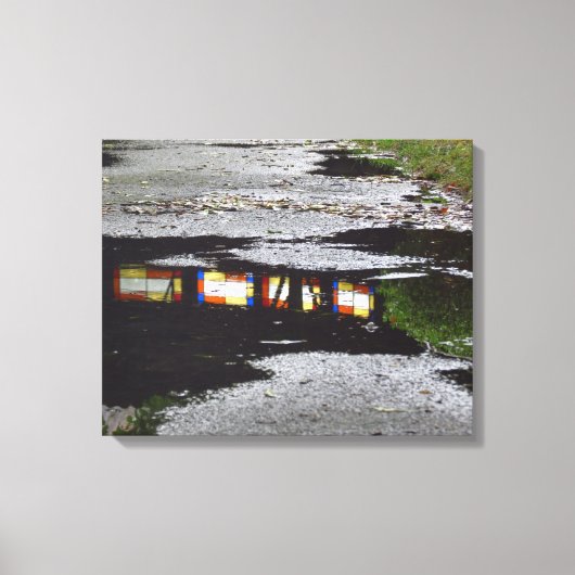 Tabernacle Window Reflection - Martha's Vineyard Leinwanddruck (Vorderseite)