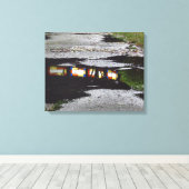 Tabernacle Window Reflection - Martha's Vineyard Leinwanddruck (Insitu (Holzboden))