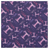 Tabitha Brief T-Monogramm Herz-Blume Stoff (Muster)