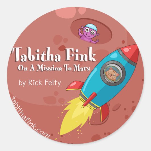 Tabitha Fink Mars Stickers (Vorderseite)