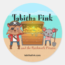 Tabitha Fink und der Patchwork-Piraten-Aufkleber