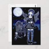 "Tabitha" Gothic Guardian Angel Postcard Postkarte (Vorne/Hinten)