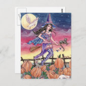 Tabitha - Rotzunge, Katze und Schale Postkarte (Vorne/Hinten)