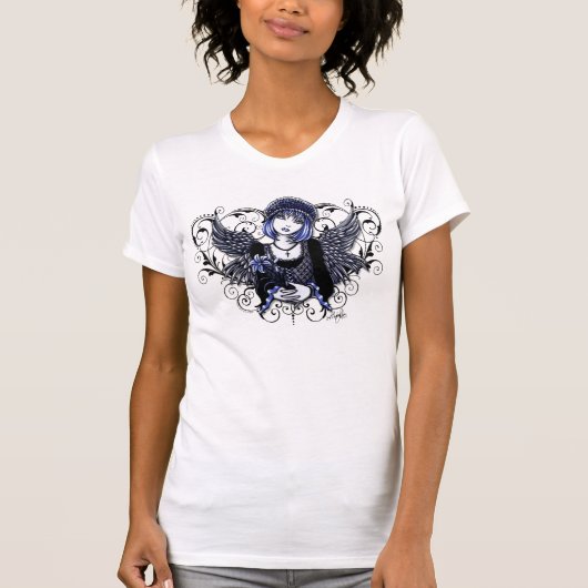 Tabitha viktorianische Engels-Herz-Rolle T-Shirt (Vorderseite)