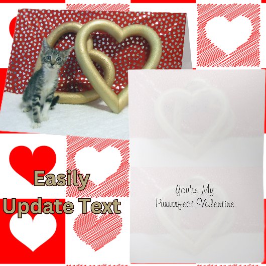 Tabitha's Valentine's - Cat / Kitten Valentine's Feiertagskarte