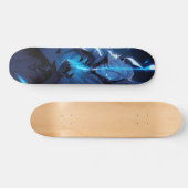 Tabla de Skate Anime Azul con Poderes Mágicos Skateboard (Horizontal)