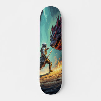 Tabla de Skate Caballero Medieval contra Monstruo Skateboard