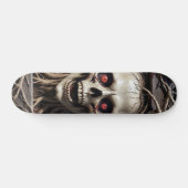 Tabla de Skate Cráneo de Monstruo del Horror Skateboard (Horizontal)