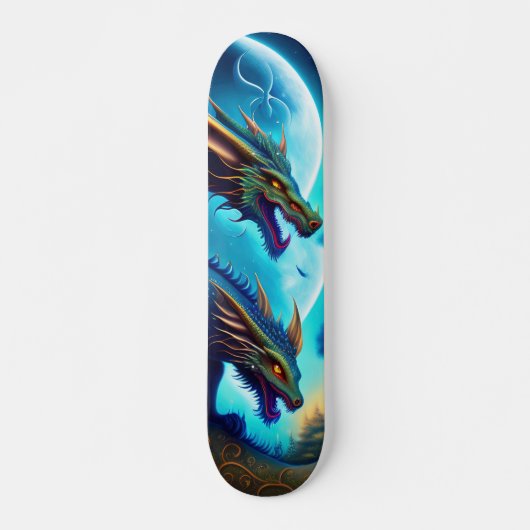 Tabla de Skate Dragones Siameses Skateboard (Vorne)