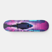 Tabla de Skate Figura de Espalda Encapuchada Skateboard (Horizontal)