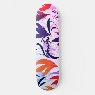 Tabla de Skate hojas arte Skateboard