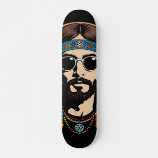 Tabla de Skate Hombre Hippie Psicodélico Skateboard
